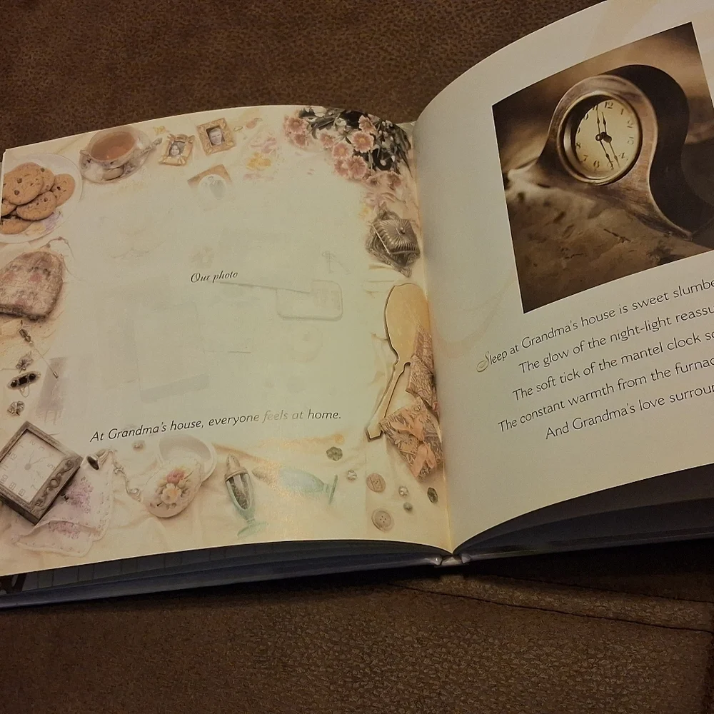 Grandmother Sentiment Book with Floral Design